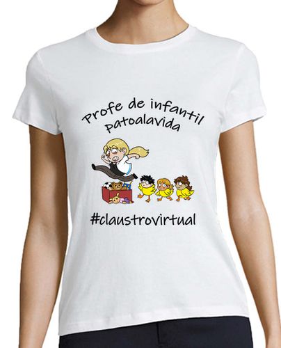 Camiseta mujer patos mujer negro - latostadora.com - Modalova