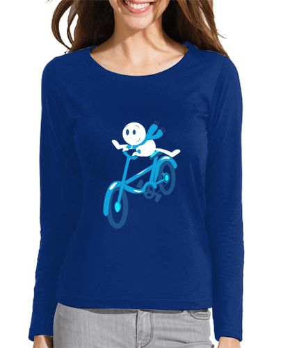 Camiseta mujer Mujer, manga larga, azul eléctrico - latostadora.com - Modalova