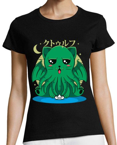 Camiseta mujer The Call of Cathulhu Cute Cat Design - latostadora.com - Modalova