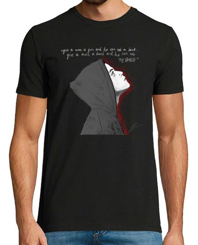 Camiseta Camiseta negra h - Anticapitalism Elliot Alderson mr. robo - latostadora.com - Modalova