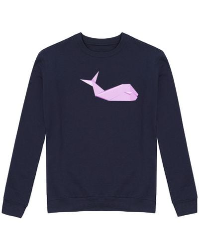 Sudadera Sin Capucha Unisex Ballena rosa. Aplícalo sobre diferentes colores de sudadera con y sin capucha. laTostadora - latostadora.com - Modalova