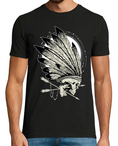 Camiseta Calaveras Indios Skull Western Wild West Plumas - latostadora.com - Modalova