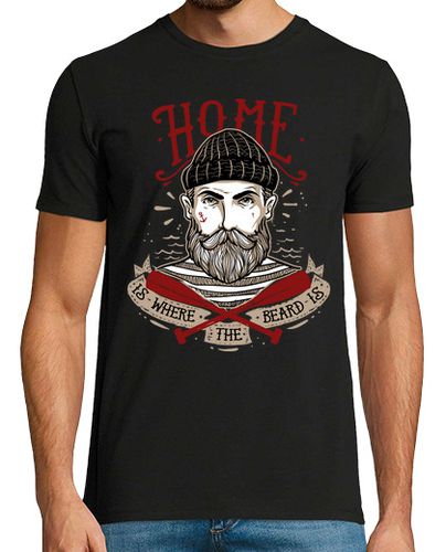 Camiseta Hipster Marinero Beard Retro Vintage laTostadora - latostadora.com - Modalova