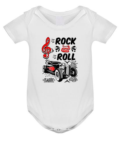 Body bebé Rockabilly Hotrod Retro Coche Cars 70s - latostadora.com - Modalova