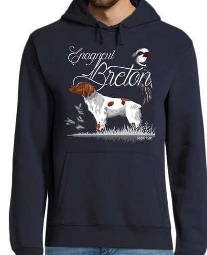 Sudadera Con Capucha Para Hombre Epagneul Breton laTostadora - latostadora.com - Modalova