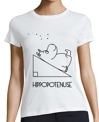 Camiseta mujer Hippopotenuse - camiseta estilo béisbol - latostadora.com - Modalova