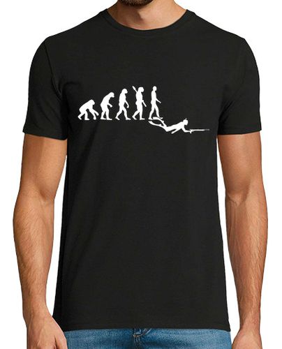 Camiseta Hombre Manga Corta evolución de la pesca submarina laTostadora - latostadora.com - Modalova