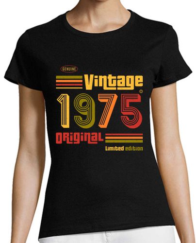 Camiseta mujer Vintage 1975 - latostadora.com - Modalova