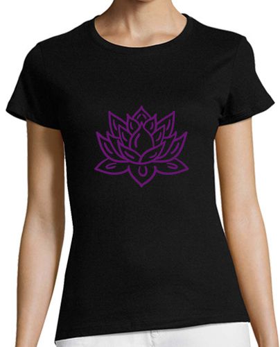 Camiseta Mujer Manga Corta Flor de Loto laTostadora - latostadora.com - Modalova