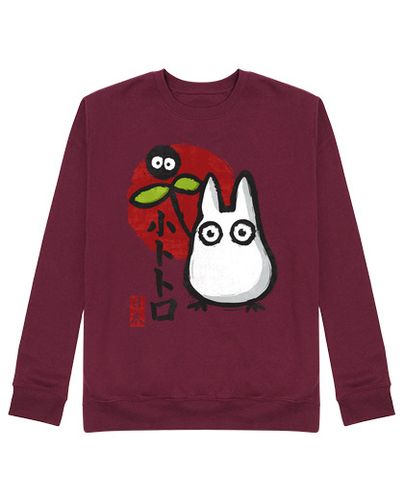 Sudadera Sin Capucha Unisex Little White Spirit. Chibi-Totoro laTostadora - latostadora.com - Modalova