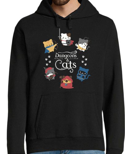 Sudadera Con Capucha Para Hombre Dungeons and cats laTostadora - latostadora.com - Modalova