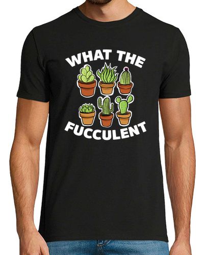 Camiseta What the Fucculent Succulents Gift Gardening Retro Vintage - latostadora.com - Modalova