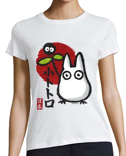 Camiseta mujer Little White Spirit. Chibi-Totoro laTostadora - latostadora.com - Modalova