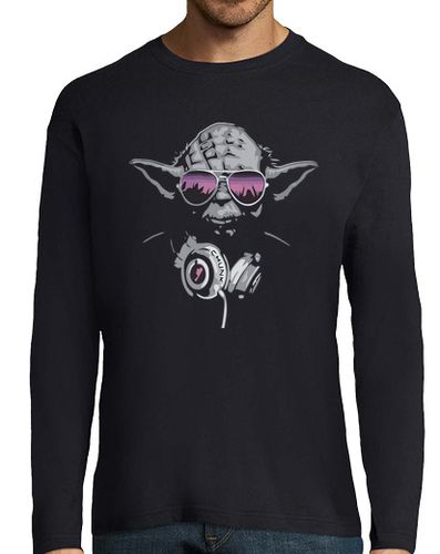 Camiseta Hombre Manga Larga Dj Yoda - ORIGINAL laTostadora - latostadora.com - Modalova