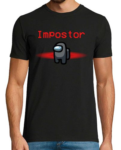 Camiseta Among Us Negro Impostor laTostadora - latostadora.com - Modalova