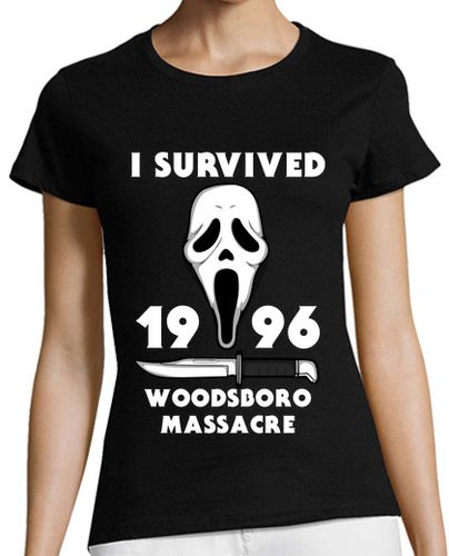 Camiseta mujer I survived woodsboro massacre - latostadora.com - Modalova