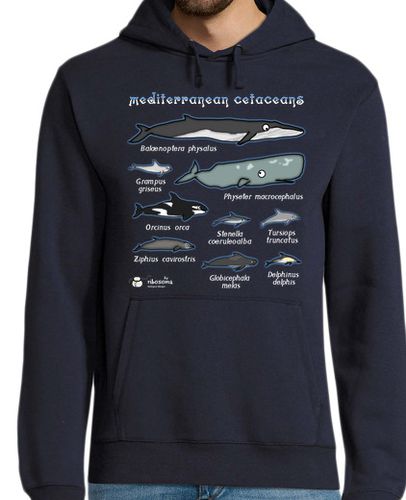 Sudadera Con Capucha Para Hombre Mediterranean cetaceans científico laTostadora - latostadora.com - Modalova