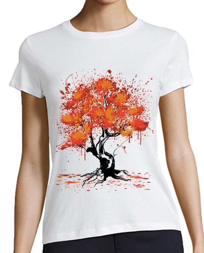 Camiseta mujer Autumn Tree Painting - latostadora.com - Modalova