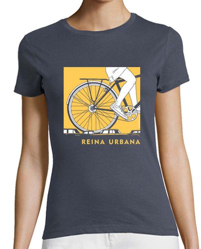 Camiseta Mujer Manga Corta Reina Urbana Gris laTostadora - latostadora.com - Modalova