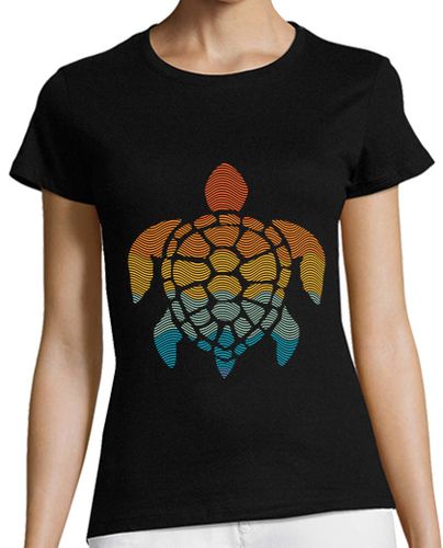 Camiseta mujer tortuga tropical - latostadora.com - Modalova