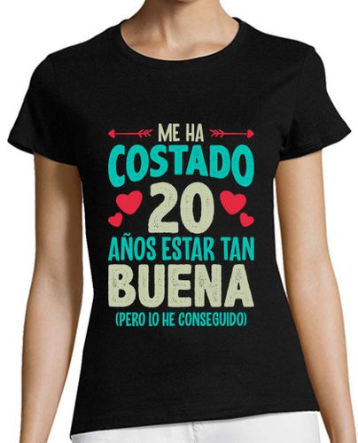 Camiseta Mujer Manga Corta Me ha costado 20 años estar tan buena 2004 Regalo 20 Cumpleaños laTostadora - latostadora.com - Modalova