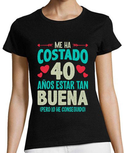 Camiseta Mujer Manga Corta Me Ha Costado 40 Años Estar Tan Buena Regalo 40 Cumpleaños Nacidas En 1984 laTostadora - latostadora.com - Modalova