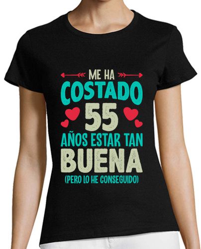 Camiseta Mujer Manga Corta Me Ha Costado 55 Años Estar Tan Buena Regalo 55 Cumpleaños Nacidas En 1969 laTostadora - latostadora.com - Modalova