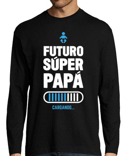 Camiseta Hombre Manga Larga Futuro Súper Papá laTostadora - latostadora.com - Modalova