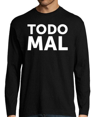 Camiseta Hombre Manga Larga Todo mal laTostadora - latostadora.com - Modalova