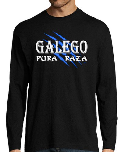 Camiseta Hombre Manga Larga Eu son Galego Pura Raza laTostadora - latostadora.com - Modalova