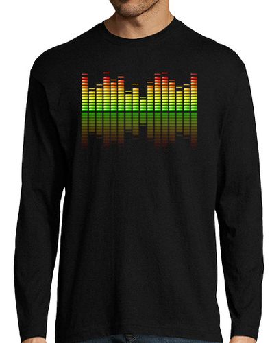 Camiseta Hombre Manga Larga Ecualizador Musical laTostadora - latostadora.com - Modalova