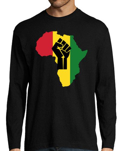 Camiseta Hombre Manga Larga África Revolución Rasta laTostadora - latostadora.com - Modalova