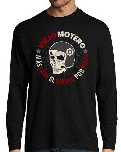 Camiseta Hombre Manga Larga Viejo Motero laTostadora - latostadora.com - Modalova