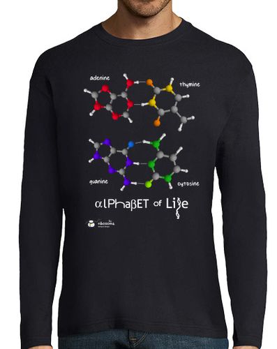 Camiseta ɑlPhaβET of Life (fondos oscuros) - latostadora.com - Modalova