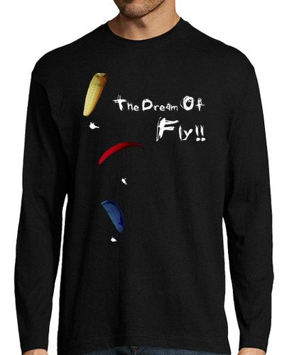 Camiseta Hombre Manga Larga Parapente - The Dream Of Fly laTostadora - latostadora.com - Modalova