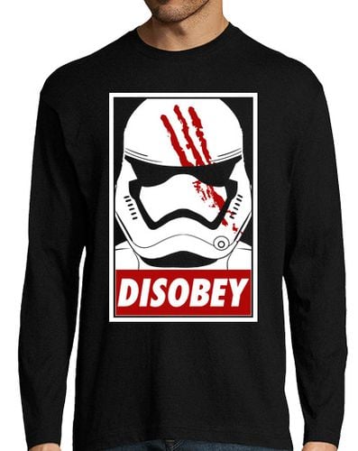 Camiseta Hombre Manga Larga Disobey (black) laTostadora - latostadora.com - Modalova