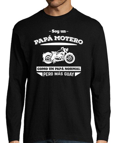 Camiseta Hombre Manga Larga Papá Motero laTostadora - latostadora.com - Modalova