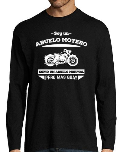 Camiseta Hombre Manga Larga Abuelo Motero laTostadora - latostadora.com - Modalova