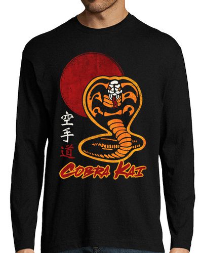 Camiseta Hombre Manga Larga Cobra Kai (空手道 Karate-do) laTostadora - latostadora.com - Modalova