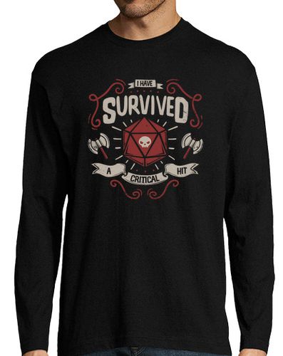 Camiseta Hombre Manga Larga Critical hit survivor laTostadora - latostadora.com - Modalova