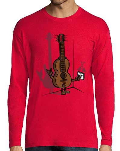 Camiseta Hombre Manga Larga Guitarra eléctrica laTostadora - latostadora.com - Modalova