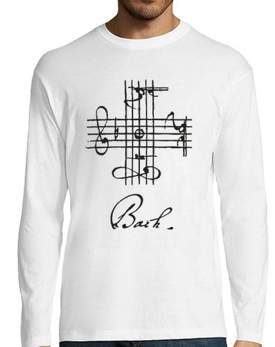 Camiseta Hombre Manga Larga Motivo Bach laTostadora - latostadora.com - Modalova