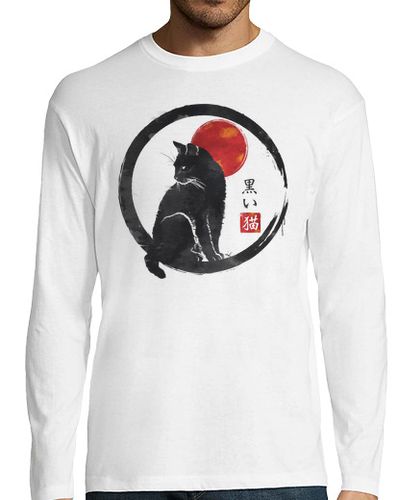 Camiseta Hombre Manga Larga Black Cat laTostadora - latostadora.com - Modalova