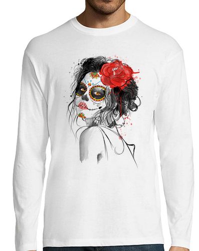 Camiseta Hombre Manga Larga Día de los Muertos laTostadora - latostadora.com - Modalova