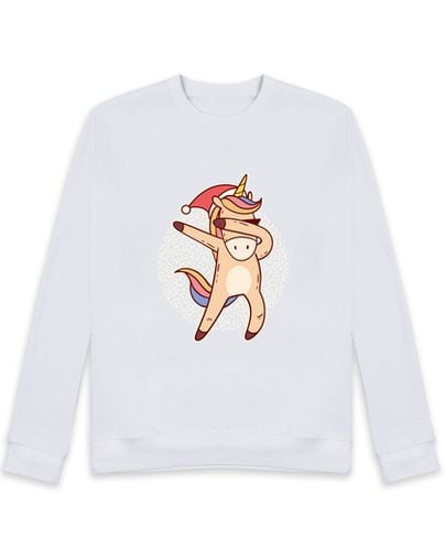 Sudadera Sin Capucha Unisex Unicornio Navidad laTostadora - latostadora.com - Modalova