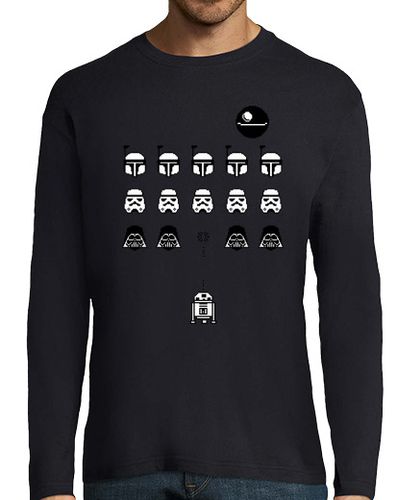 Camiseta Hombre Manga Larga Space in Vaders laTostadora - latostadora.com - Modalova