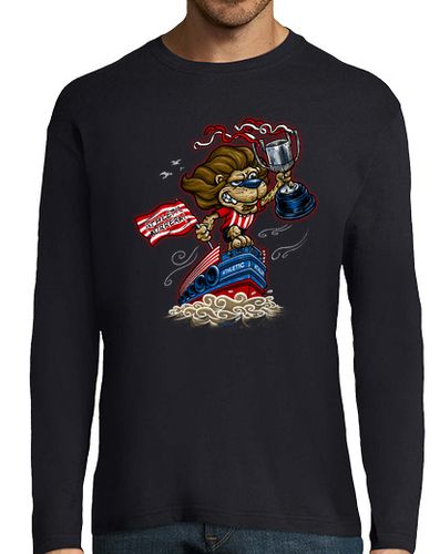 Camiseta Hombre Manga Larga Leon y gabarra laTostadora - latostadora.com - Modalova