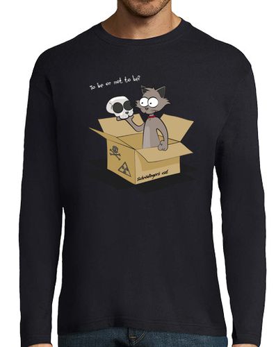 Camiseta Hombre Manga Larga Schrödinger´s cat laTostadora - latostadora.com - Modalova