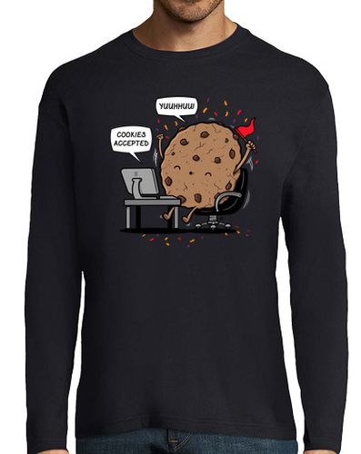 Camiseta Hombre Manga Larga Cookies Accepted laTostadora - latostadora.com - Modalova