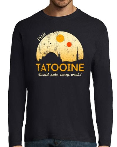 Camiseta Hombre Manga Larga Visit Tatooine laTostadora - latostadora.com - Modalova